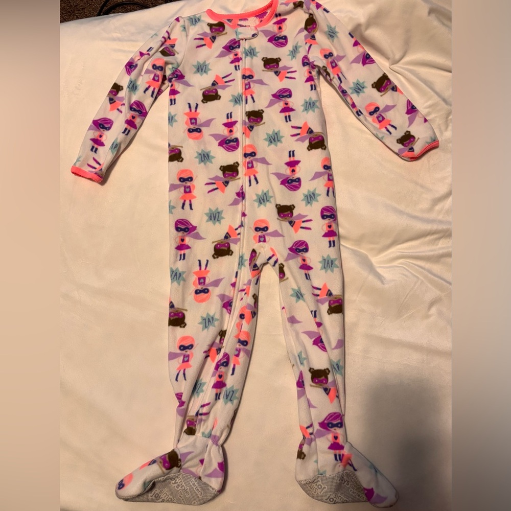 Carter's Fleece Footed Pajamas- like new! - Picture 8 of 11
